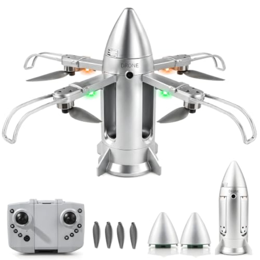 Kids Toys Drone - Уличный радиоуправляемый дрон-ракета для детей: складной