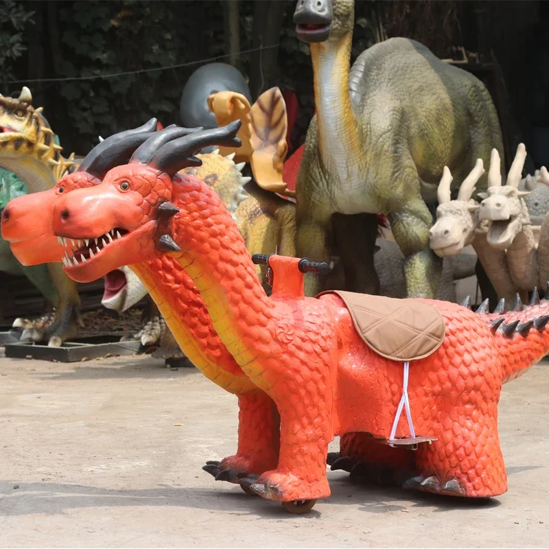 Kids Toys Mall - Большой детский электромобиль-динозавр с музыкальной функцией,