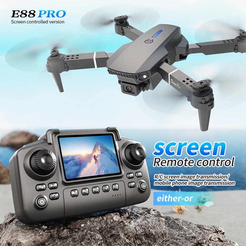 Kids Toys Drone - Профессиональный дрон E88 PRO с экраном