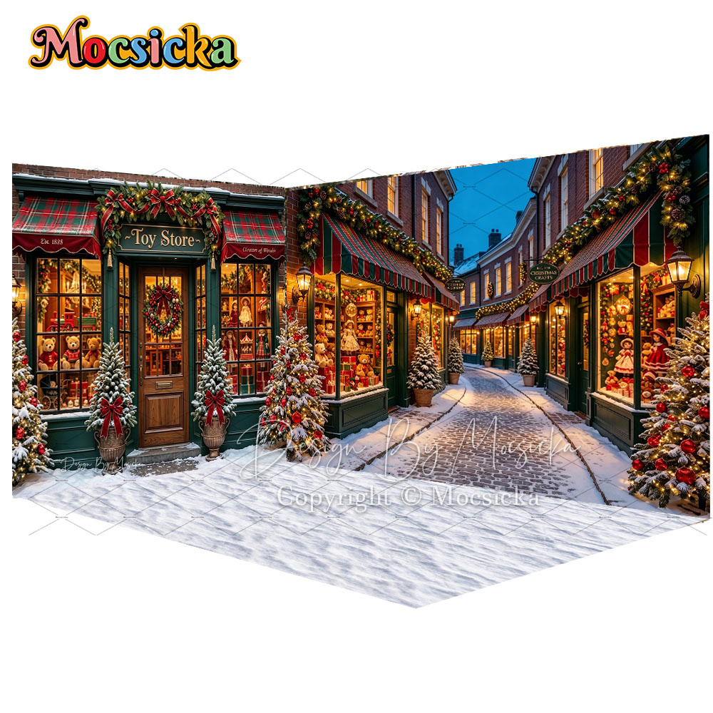 Toys Background For Kids - Фон для фотосъемки Mocsicka: Рождественский магазин