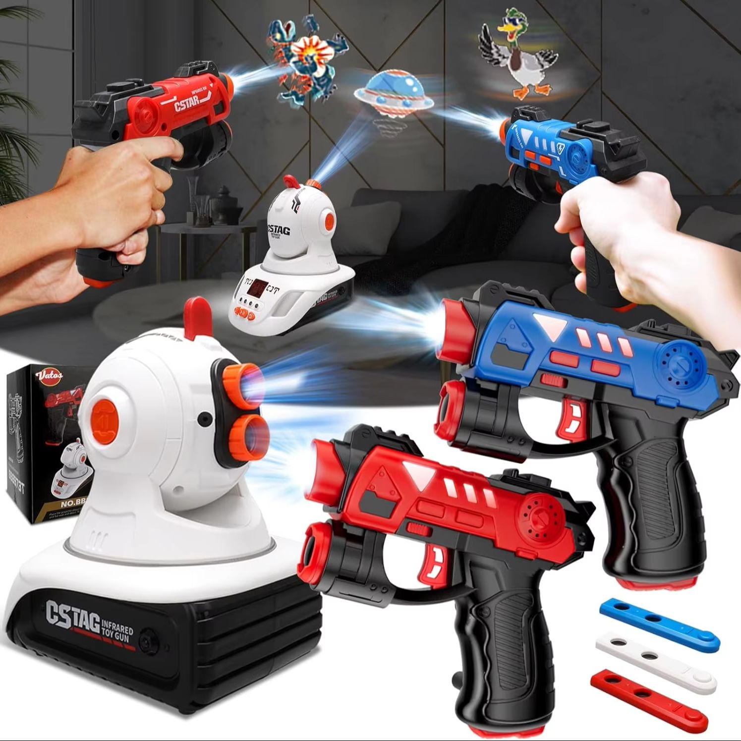 Laser Tag Set Kids - VATOS Инфракрасный лазерный тег-проектор Duck Hunts