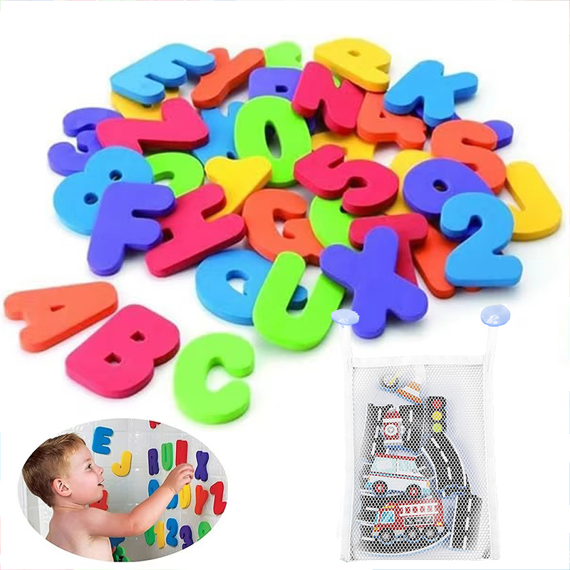 Bath Letter Number Foam - Детские игрушки для ванной, забавная плавающая
