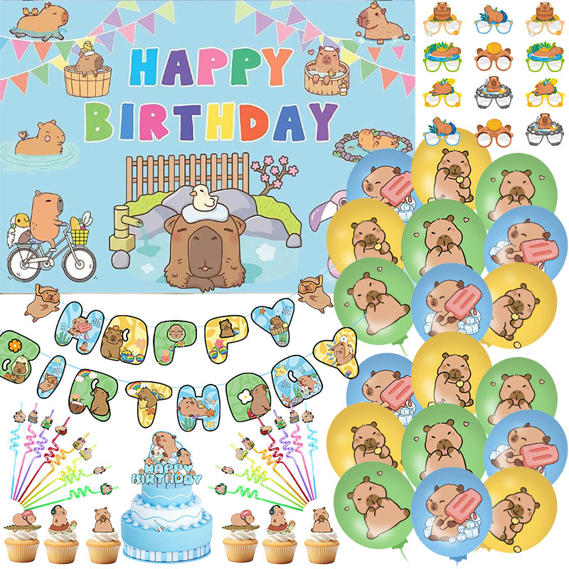 Banner Kids Toys - Мультяшная капибара, товары для вечеринок, капибара,