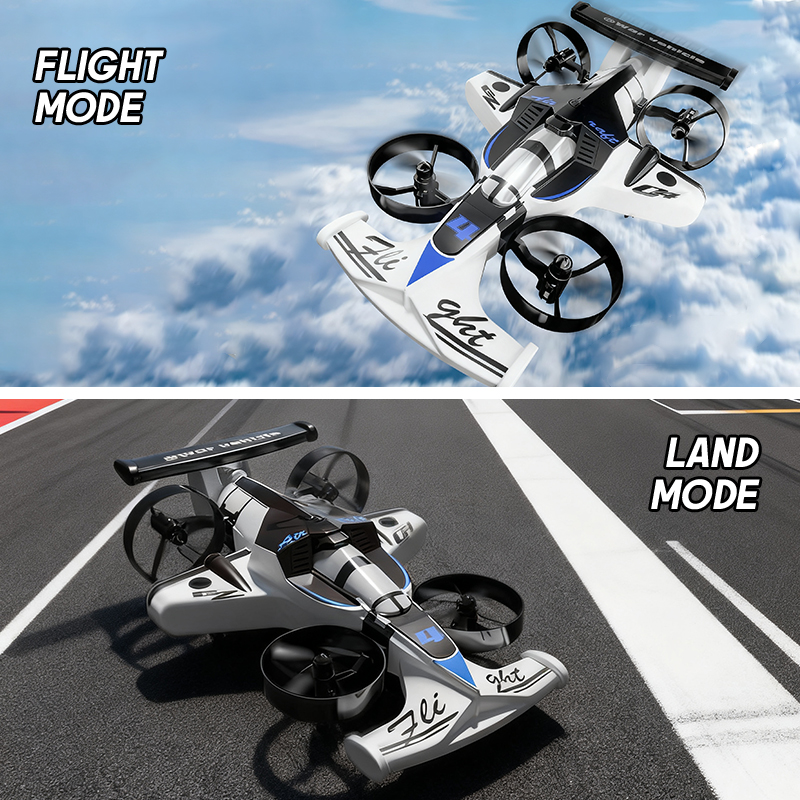 Kids Toys Drone - Мини-дрон 2 в 1, летающий автомобиль