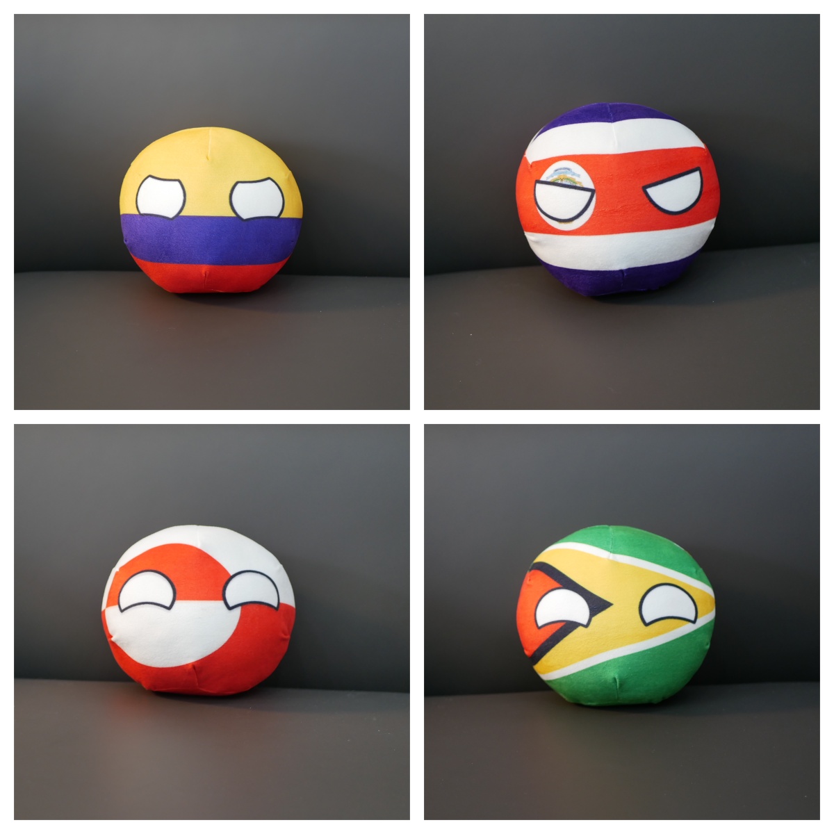 Kids Toys Pakistan - Плюшевая игрушка-подвеска Countryball: Австралия, Польша, Гренландия,
