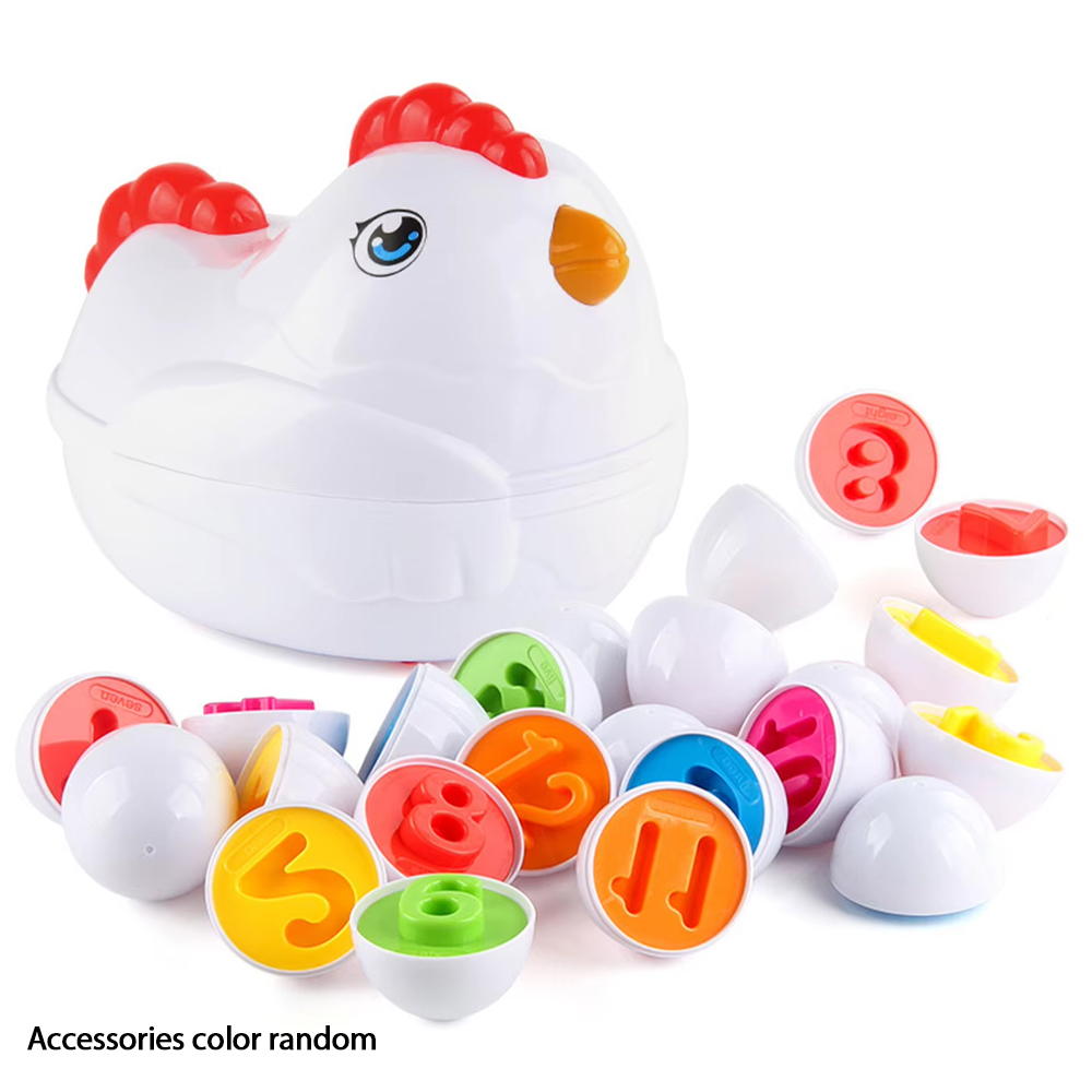 Kids Toys Easter - 12 подходящих яйца Монтессори, сенсорные детские