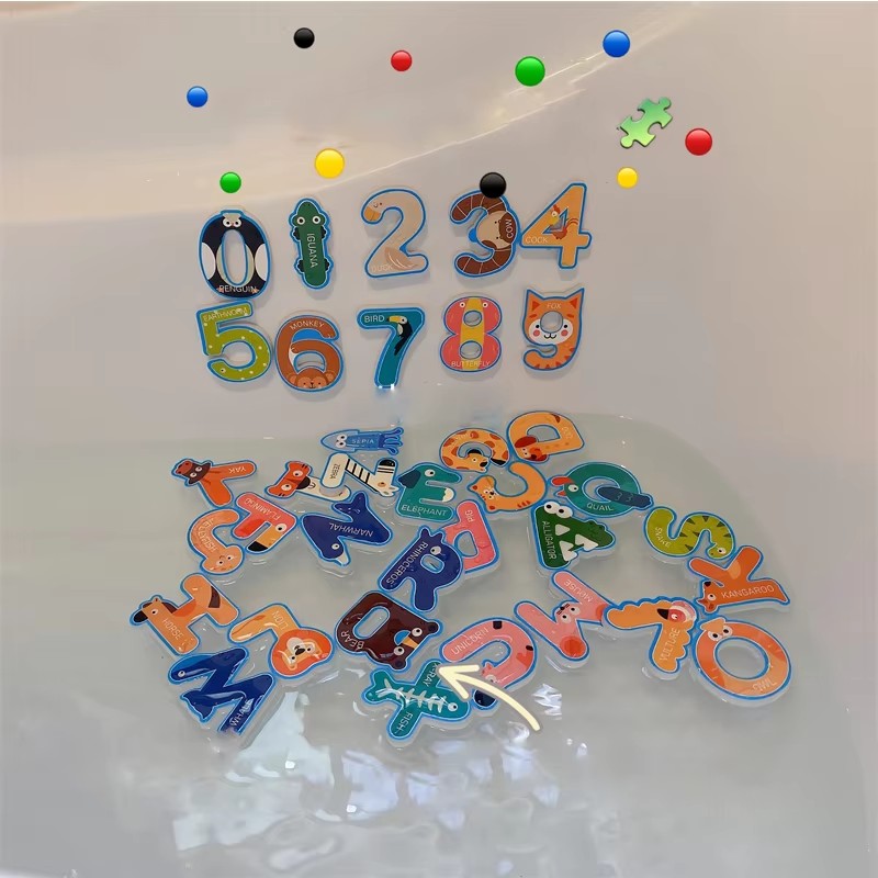 Детские игрушки для ванной, за – обзор и цена Bath Letter Number Foam