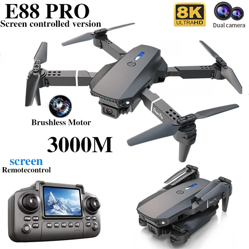 Профессиональный дрон E88 PRO  – обзор и цена Kids Toys Drone