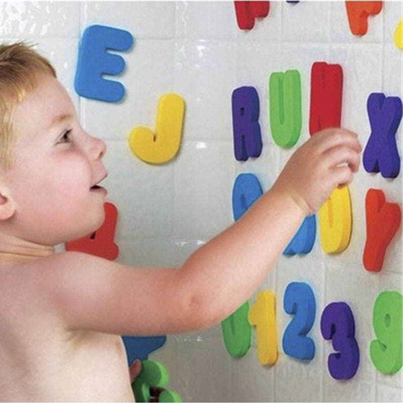 Детская игрушка-пазл для ванно – обзор и цена Bath Letter Number Foam
