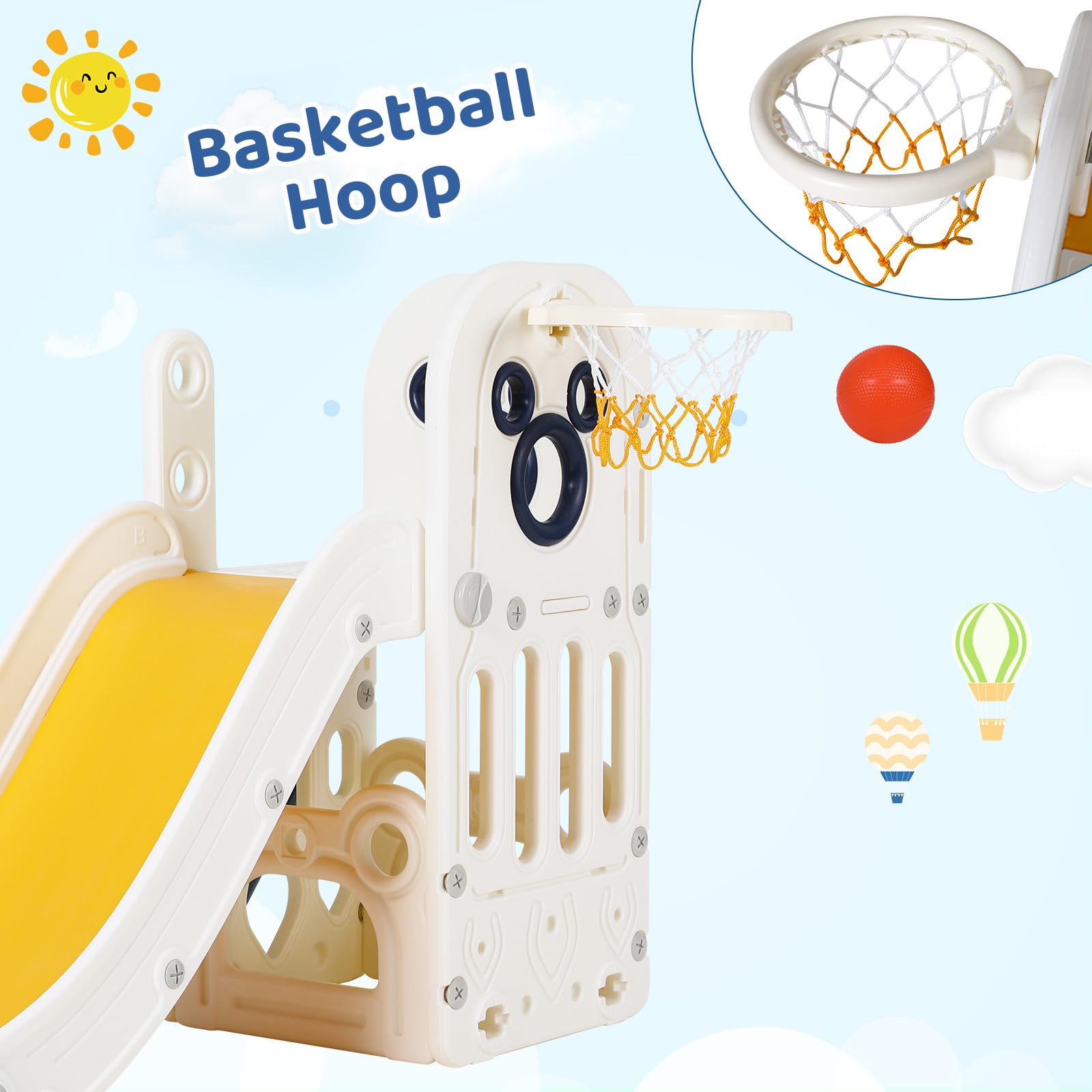 Игровой комплекс 6 в 1 для мал – обзор и цена Basketball Hoop Kids Indoor