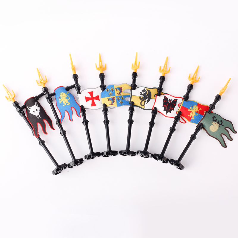 MOC замок флаг строительные бл – обзор и цена Banner Kids Toys