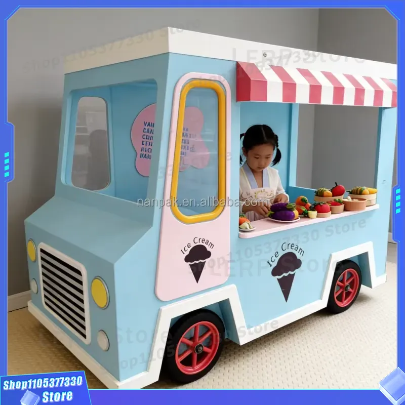 Деревянная тележка-мороженица  – обзор и цена Kids Toys Mall