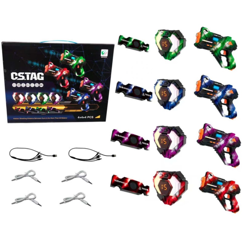 CSTAG 4x4x4 лазерные пистолеты – обзор и цена Laser Tag Set Kids