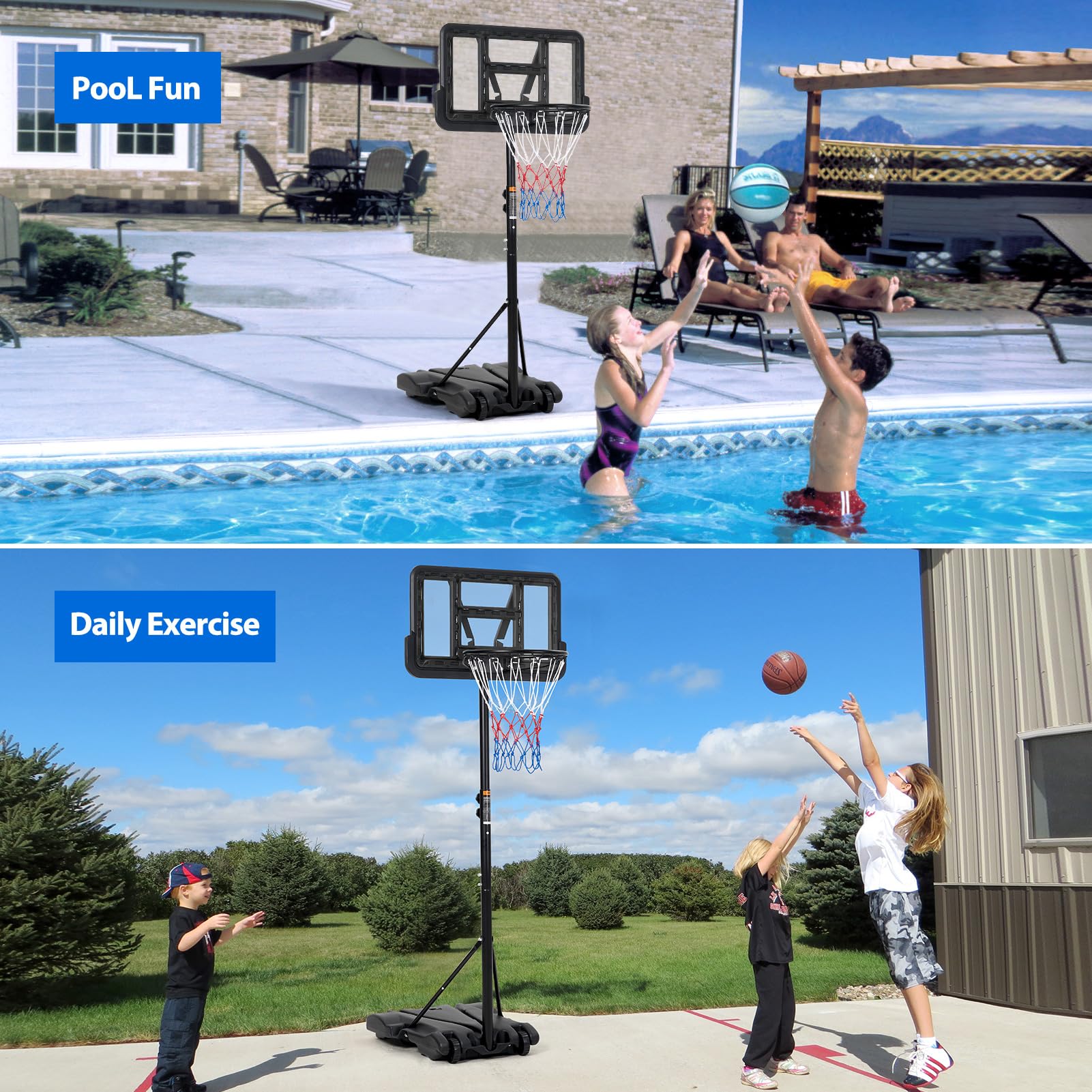Детское баскетбольное кольцо,  – обзор и цена Basketball Hoop Kids Indoor